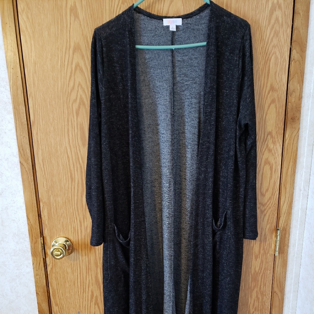 LuLaRoe Sarah duster, cardigan.